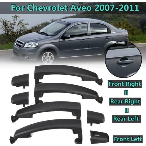 4 pcs/set Front Rear Left & Right Exterior Outside Door Handle For Chevrolet Aveo 2007 2008 2009 2010 2011 96468254 25972958