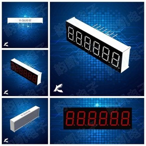 5 Pcs 0.36inch 7 Segment 6 Digit Common Cathode 0.36" RED LED digital Display