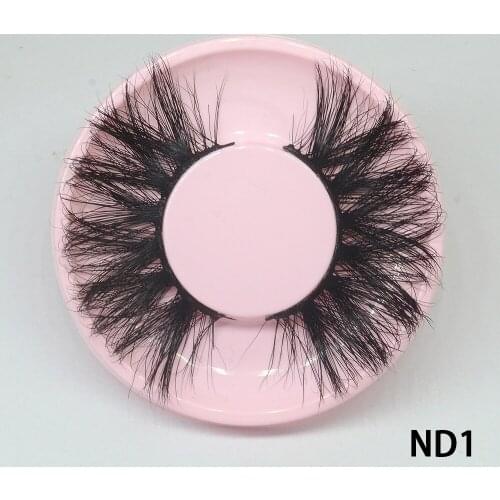 HZJY 25 mm long wispy dramaticl mink eyelashes mink 3d with free eyelash packaging
