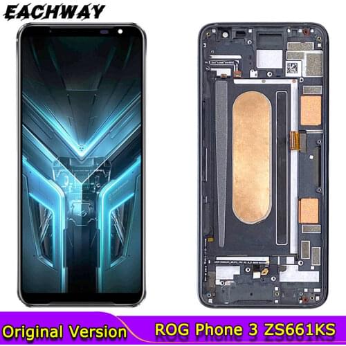 For Asus ROG 3 ZS661KS LCD Display Screen + Touch Panel Digitizer I003DD For 6.59" ROG Phone 3 Strix ASUS_I003DD LCD Screem