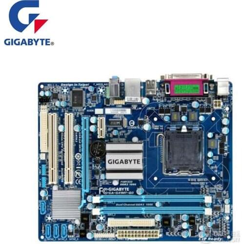 For Gigabyte GA-G41MT-D3 G41MT-D3 Motherboard LGA 775 DDR3 G41 Used Desktop Mainboard SATA2 PCI-E X16 2.0