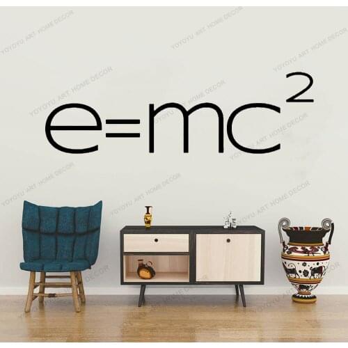 E= Mc 2 Math Science Classroom Decal Class Vinyl Sticker Student Decoration Physics Teacher Classroom Decoration CX788