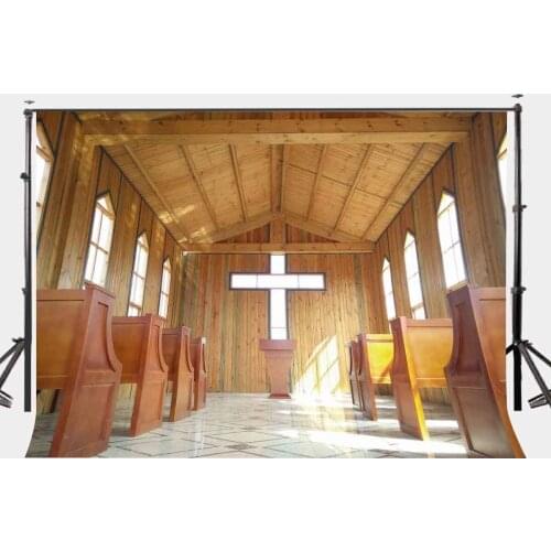 150x220cm Church Photography Backdrop Wooden House Backdrop Wedding Lover Portrait Backdrops Studio Props