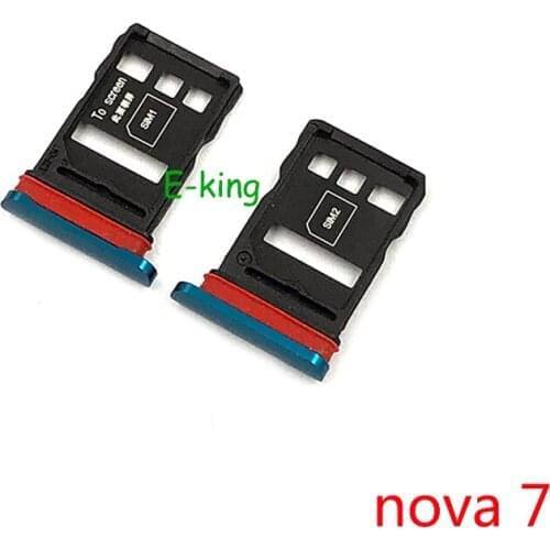 For Huawei Nova 7 8 Sim Card Slot Tray Holder Sim Card Reader Socket