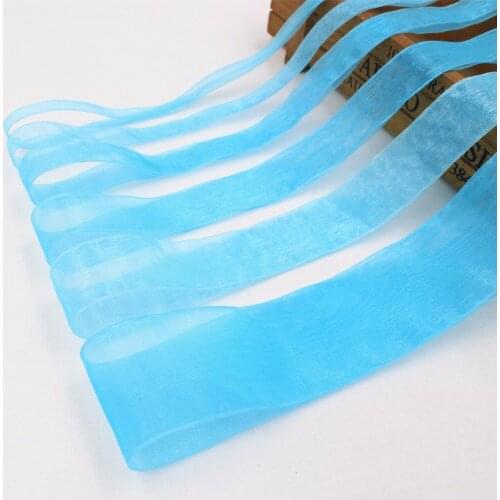 Hs012 ,free shipping 10 Yards solid color net organza ribbon Wedding Party Decoration Craft Decorations , DIY Handmade Materials