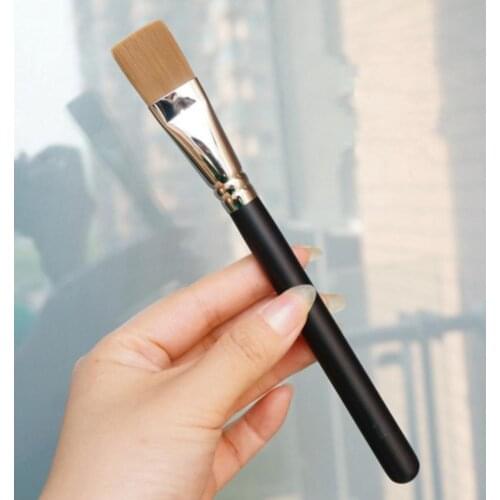 Facial Brush Hand-held Thick Handmade Flat Makeup Brush for Girl