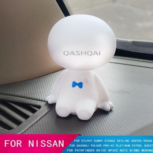 Cartoon Shaking Head Figure Car Ornaments Big Hero Doll Toy FOR NISSAN SYLPHY SUNNY QASHQAI QUEST NV100 NP300 NOTE NISMO MURANO