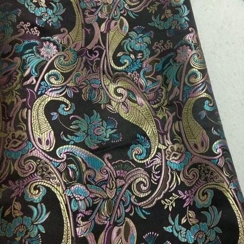 ViaPhil Brand Yellow Pink Blue Ruyi Feather Brocade Fabric 50x110cm Cloth Dress Upholstery Furnishing Materil