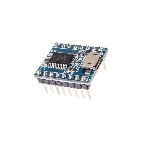 10PCS JQ6500 Voice Sound Board Module USB DIP16 TTL UART MP3 Breakout Replace One to 5 Way MP3 Voice 3.2-5V 20mA