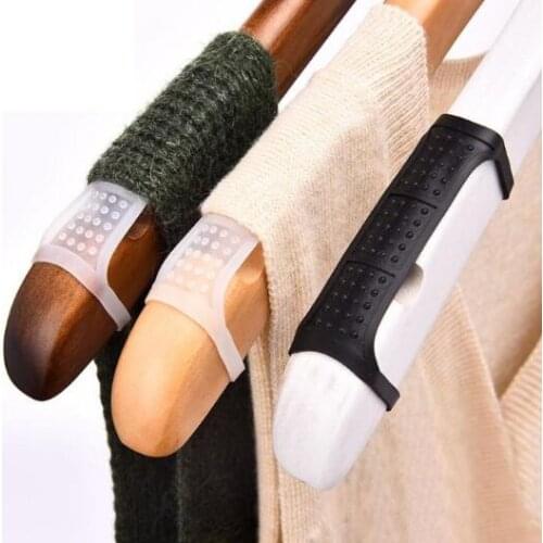 Silicone Rubber Anti-skid Strip for Clothes Hangers Wooden Hanger Non Slip Sleeve Plastic Hangers Anti-slip Accessory