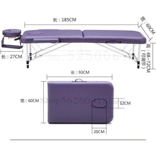 Folding massage bed beauty bed massage therapy acupuncture bed fire therapy home portable tattoo