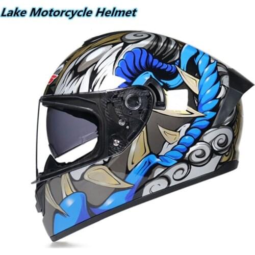 Full Face Motor bike Helmet Double lens with Different Color Lens,Anti-fog