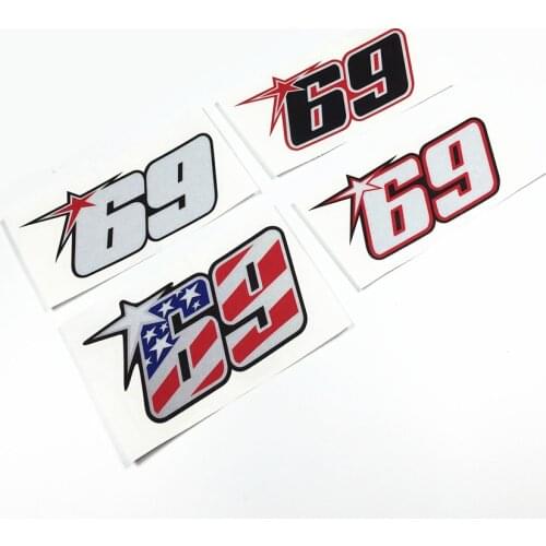 Motor Helmet Racing GP Sticker Decals for Nicky 69 Army Truck Car Vans Motorcycle Computer Case Scratches Cover