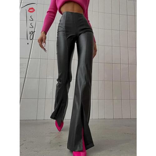 Женские кожаные брюки TOSSY China At AliExpress