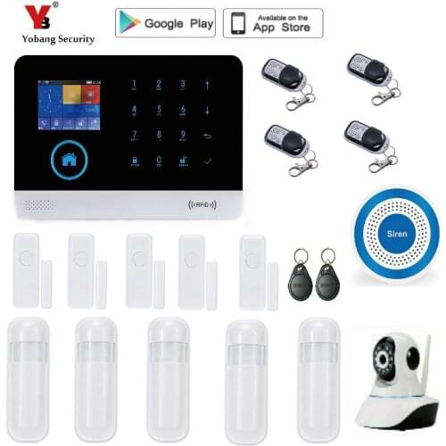 Yobang Security WiFi GSM SMS Wireless Home Security Alarm System IOS Android APP Remote Control