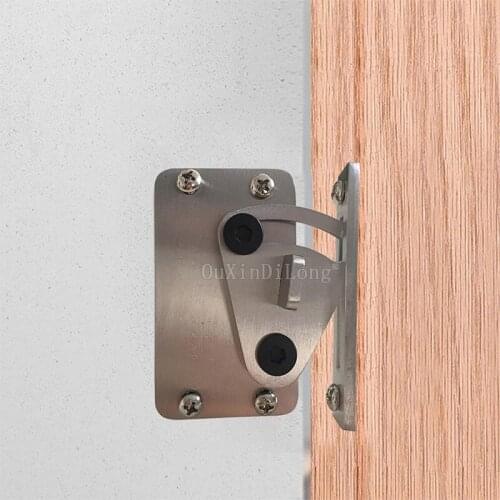 1PCS Stainless Steel Sliver Door Latch Door Lock for Sliding Barn Wood Door Easy DIY JF1775