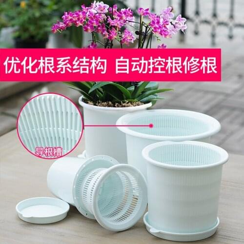 Butterfly Orchid Control Root Flower Pot Breathable Gallon Plastic Glue Resin
