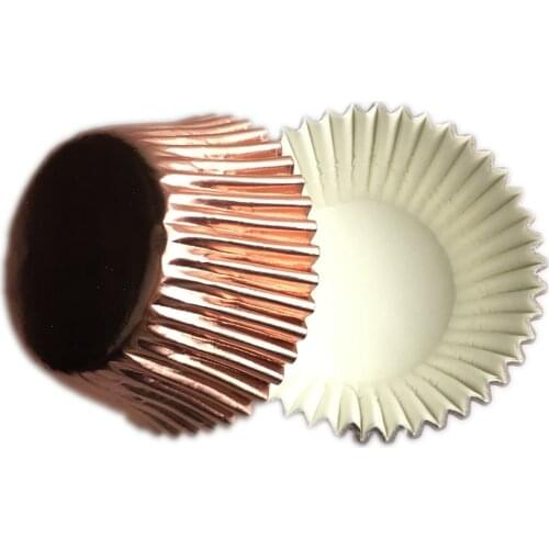 Free shipping 1000pcs White Rose Gold Silver Black Red Foil paper cupcake liner paper muffin baking cup cake case wrapper