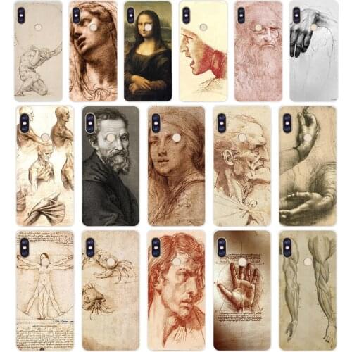 371F Italy leonardo da vinci art painting Soft Silicone Tpu Cover phone Case for xiaomi redmi 5A 8 8A 5Plus note 5 5A 8 8t Pro