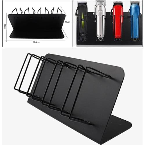 Electric Clippers Holder for Barber Station Stainless Steel Storage Holder Rack 4 slots Barber Electric Clipper Holder Organizer