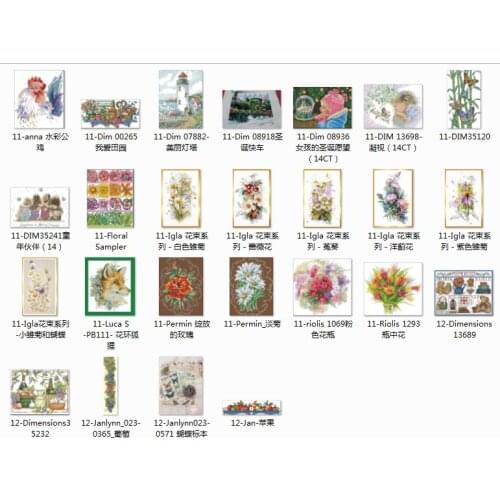 Top selling 10.99usd Flowers 3 Counted Cross Stitch 11CT 14CT 18CT DIY Chinese Cross Stitch Kits Embroidery Needlework Sets
