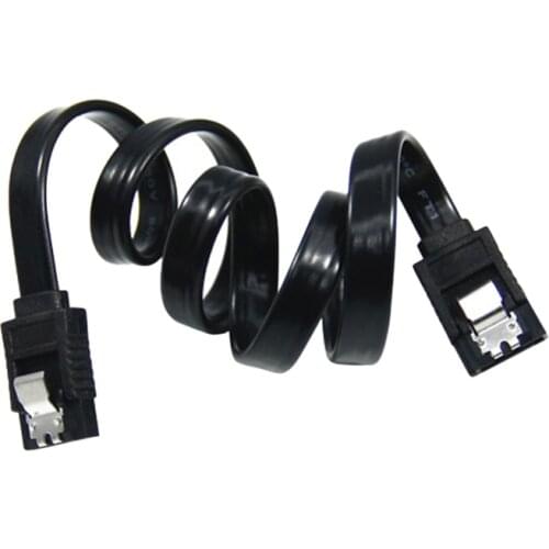 45cm Serial SATA 3 RAID Data HDD Hard Drive Disk Signal Cables Black Straight High Speed SATA Data Cable 1PC