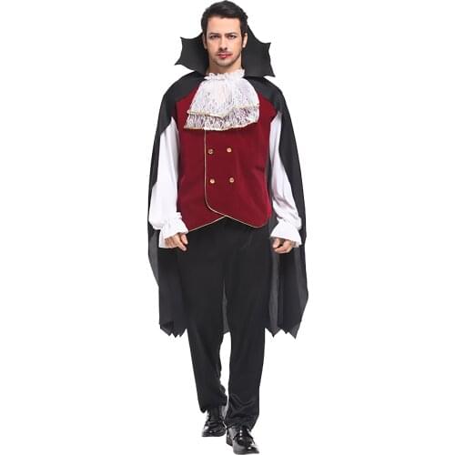 Carnival Masquerade Dance Suit Scary Halloween Costumes for Men Vampire Knight Costume Cosplay Halloween Clothes
