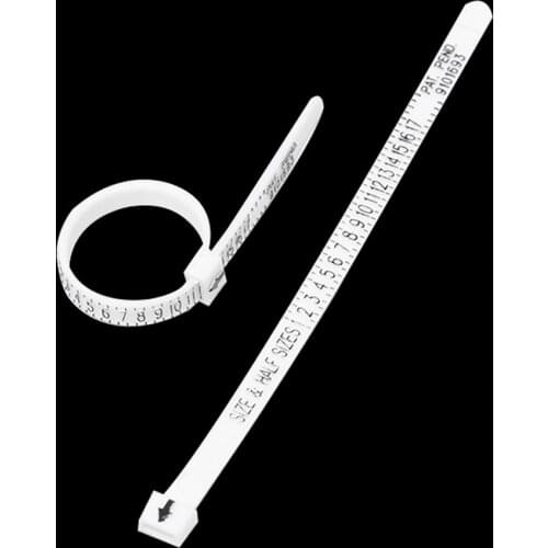 Ring sizer UK/US/EU/JP Official British/American Finger Measure Gauge Men and Womens Sizes A-Z Plastic Ring Sizer Measuring Tool