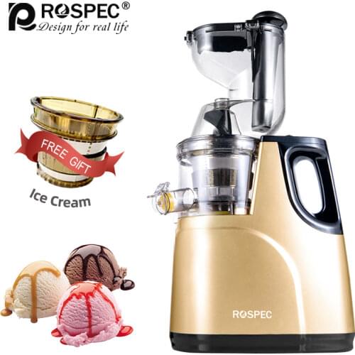 ROSPEC Slow Juicer Machine 7LV Screw Cold Press Extractor Filter Free Easy Wash Electric Fruit Juicer Machine