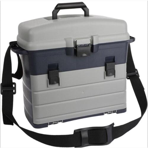 Multifunctional portable Lu Yaji fishing box with back drawer type tool bait box fishing bait box storage box storage box