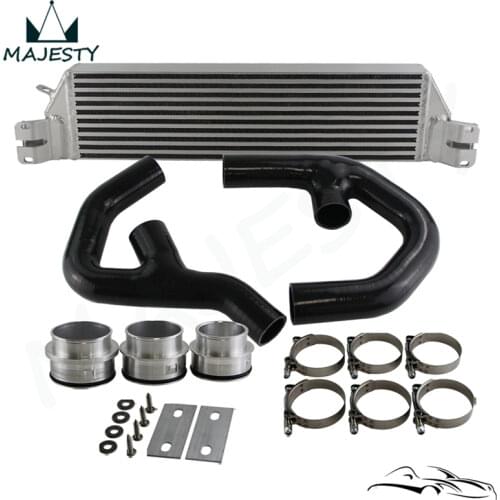 RED TURBO TWIN INTERCOOLER KIT FOR Volkswagen VW GOLF MK5 MK6 GTI FSI JETTA 2.0T