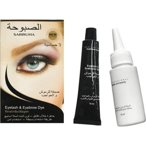 New Eyelash Eyebrow Dye Tint Gel Eye Brow Mascara Cream Brush Kit Waterproof SCI88