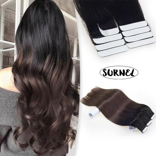 Wholesale Price 10a Grade Cuticle Remy Human Hair Unprocessed Straight Brazilian Full Ends Tape in Human Hair Extensions