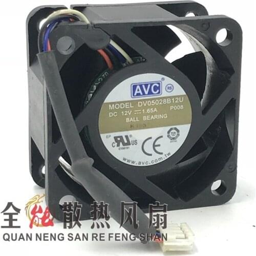 Original DV05028B12U 12V 1.65A 5CM 5028 4-line PWM high speed violent cooling fan