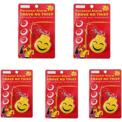 5pcs protable lanyards type self-defense self protector alarm sensor girls kids elder people anti theft Anti-rob personal alarm