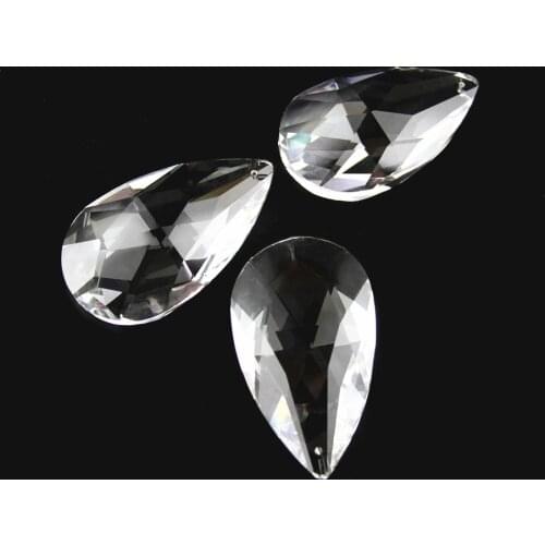 Big Size 1pc 76mm/89mm/100mm Clear Crystal Chandelier Pendants Glass Lamp Parts Hanging Suncatcher Diy for Home Decor