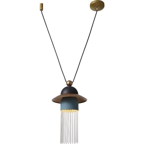 Nordic Geometric Glass Strips Pendant Lights Modern Restaurant Bedroom Lamps Dining Room Lines Fringed Hanging Lights Fixtures