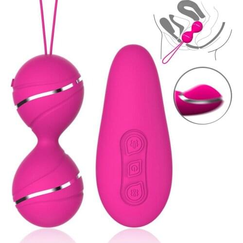 MLSice Vaginal Tighten Exercise Machine Smart Love Kegel Ball for Vaginal Masturbator Vibrating Egg Remote Control Ben Wa Balls