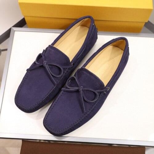 Shoes Peas Male Matte Leather Spring Korean Version of the Trend of Mens Casual Shoes a Pedal Lazy Driving Driving Shoes