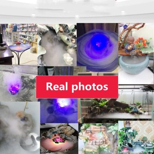 HOT Ultrasonic Mini Air Humidifier Mist Maker Fogger Water Fountain Pond Atomizer Nebulizer Aquarium Landscaping Assistance