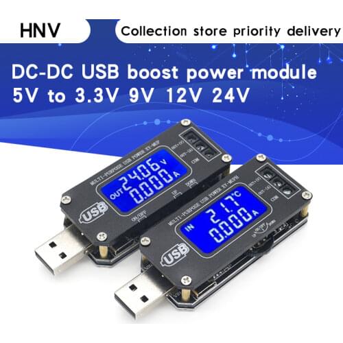 DC-DC CNC USB Boost Step down power supply voltage regulator module 5V to 3.3V 9V 12V 24V desktop power module Dual system