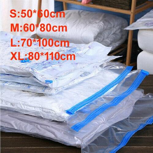 Vacuum Storage Bags For Clothes Blankets Compressed Vac Pack Bag Space Saver