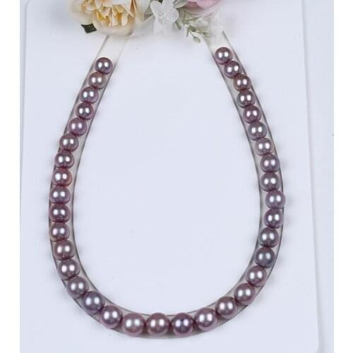 Wholesale AAA 10-13mm Purple Round Edison Shape Baroque Freshwater Pearl for Making Jewelry
