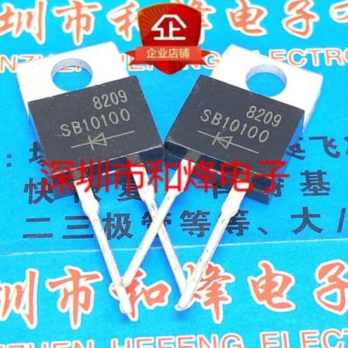 10PCS SB10100 TO-220F 100V 10A 100% New&original