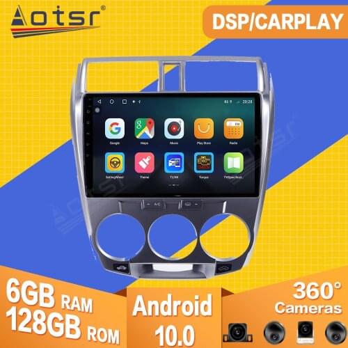 128GB For Honda City 2008 2009 2010 2011 - 2013 Android Car Radio Tape Recorder Video Player GPS Navigation Multimedia Head Unit