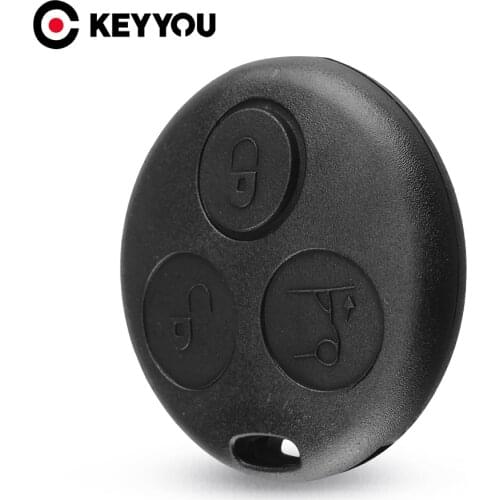 3 Button Remote Key Shell Case Replacement Fob for SMART Fortwo Mercedes Benz Free Shipping