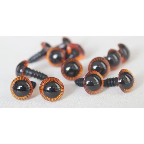50pcs/lot 12mm new brown toy eyes with washer for toy accessories