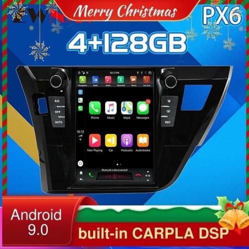 Android 9 4G128G Tesla Vertical Screen For Toyota Corolla Car Multimedia Player GPS Navigation Radio Auto Stereo 2014-2016