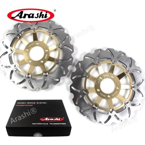 Arashi 1Pair For SUZUKI GSX R 750 1989-1995 Front Brake Disc Rotors GSXR750 GSX-R 750 GSX750R 1989 1990 1991 1992 1993 1994 1995