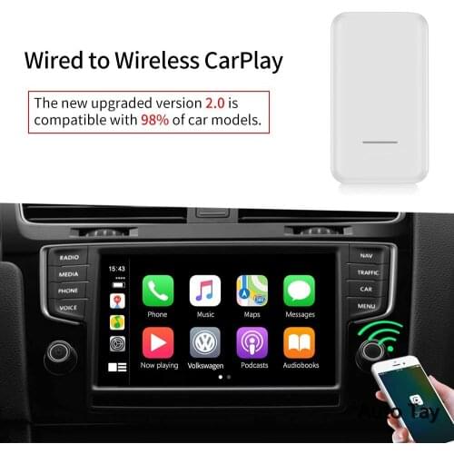 Carlinkit U2W Plus CarPlay Wireless Activator Adapter Convert The Car OEM Wired CarPlay To Wireless CarPlay Supports For IPhone